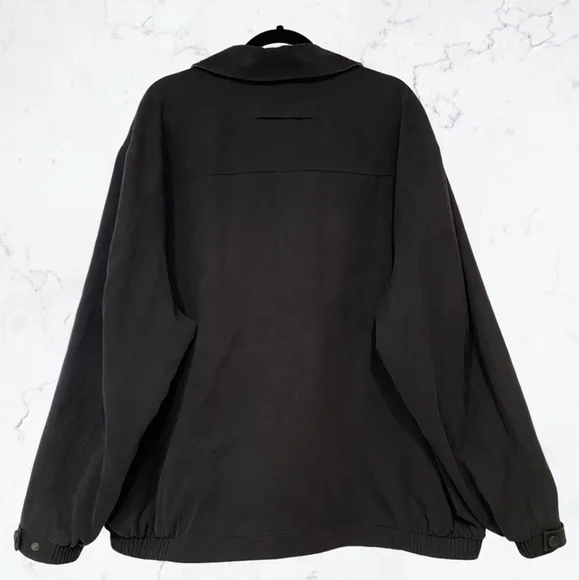 RFT Rainforest Black Micro Suede Jacket 2 Zipper‎ Phone Pocket Collar 2XL